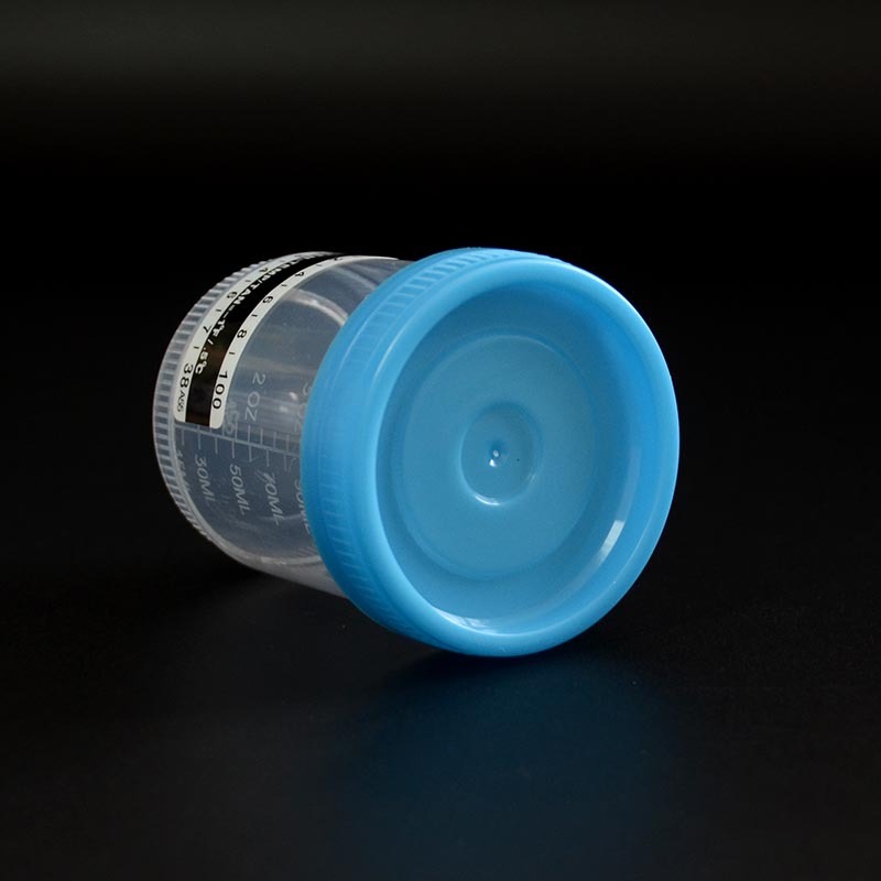 90ml Urine Specimen Cups with Blue Screw Cap